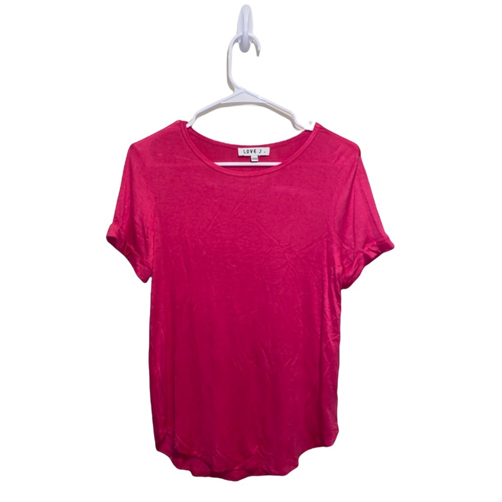 [Love J] Pink Silky T-Shirt